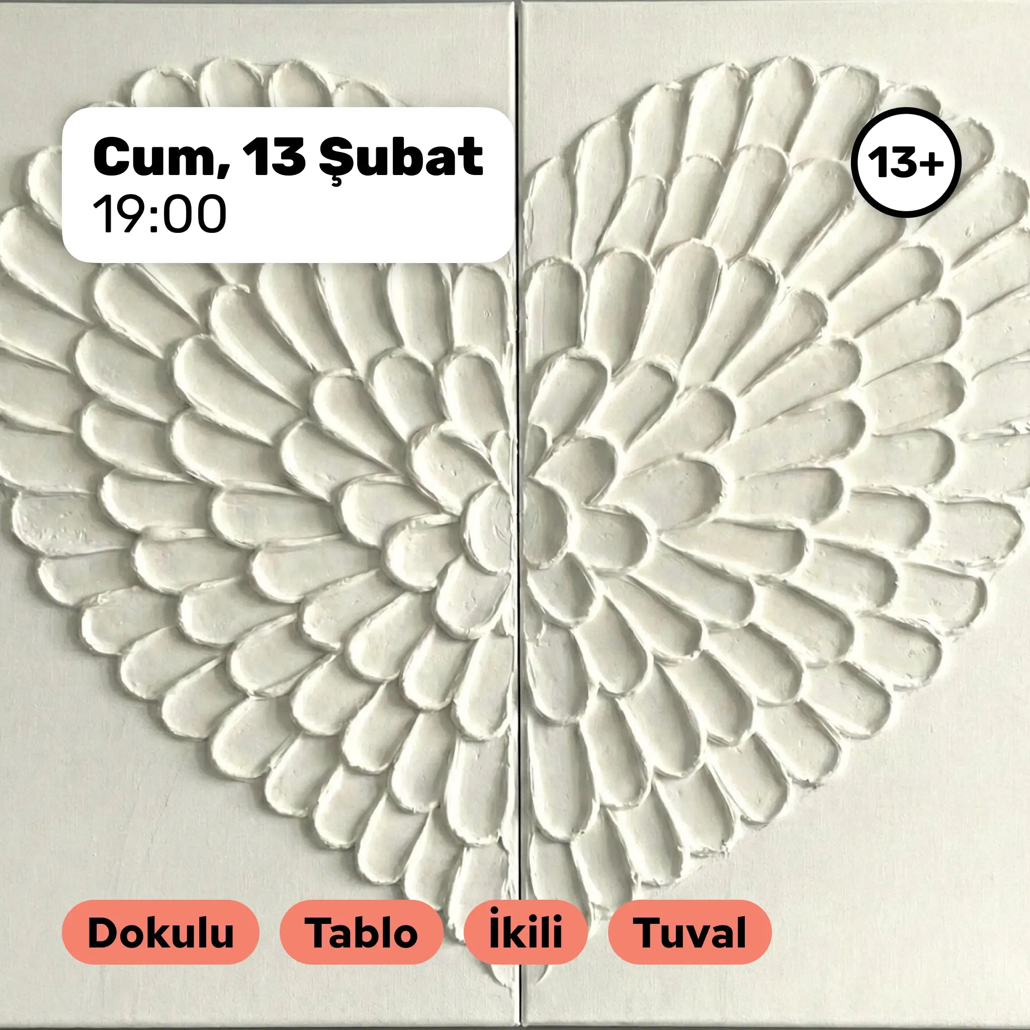 Dokulu Tablo: Çift Tuvali